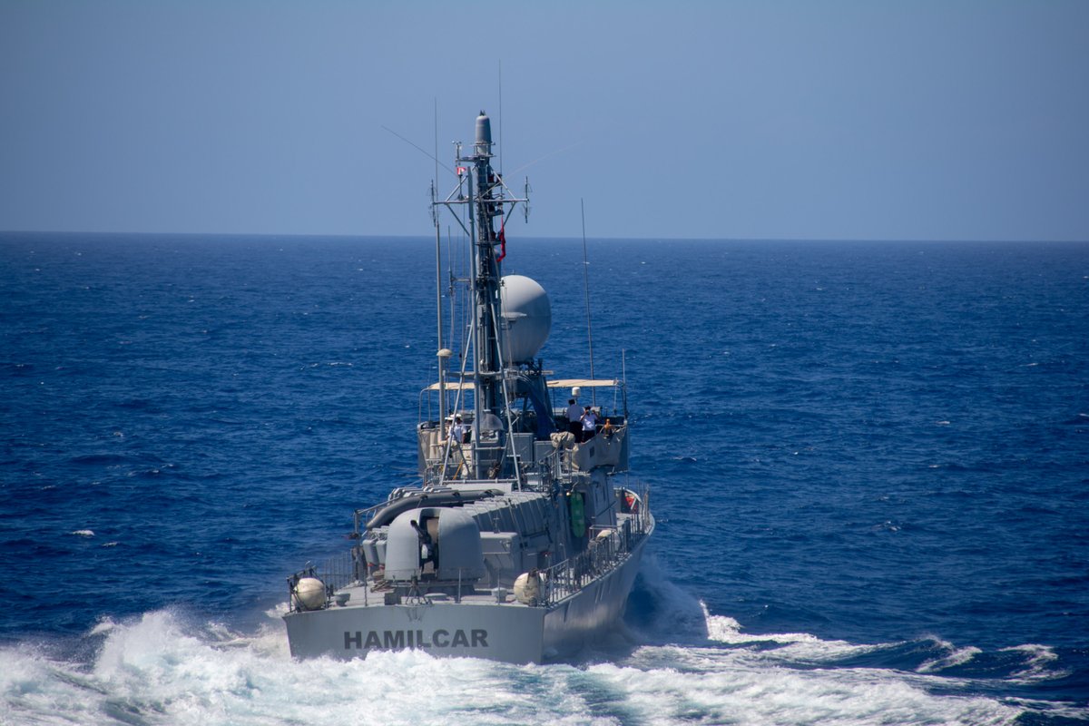 Standing NATO Maritime Group 2 conducted an exercise with Tunisia in the Western Mediterranean Sea, including communication and manoeuvring drills 