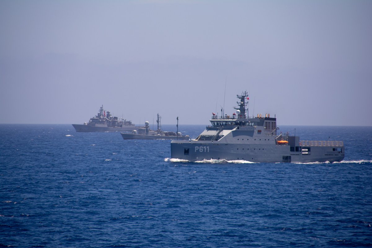 Standing NATO Maritime Group 2 conducted an exercise with Tunisia in the Western Mediterranean Sea, including communication and manoeuvring drills 